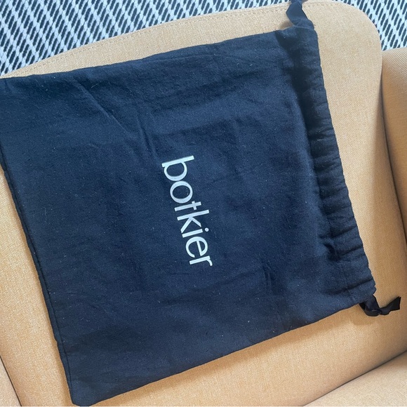 Botkier Black Linen Travel Drawstring Dust Bag - Picture 4 of 5